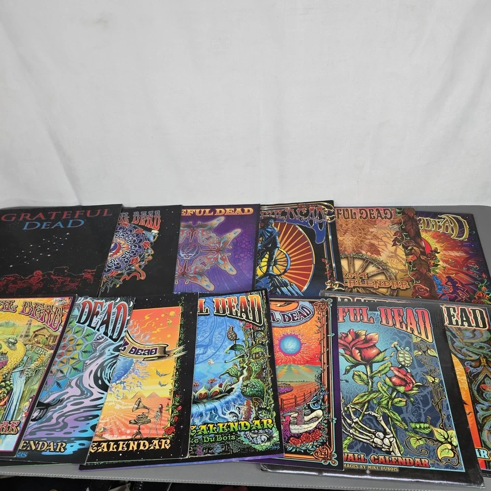 13 Grateful Dead Wall Calendars Mike DuBois Art 2009-2025 Psychedelic Rock Music